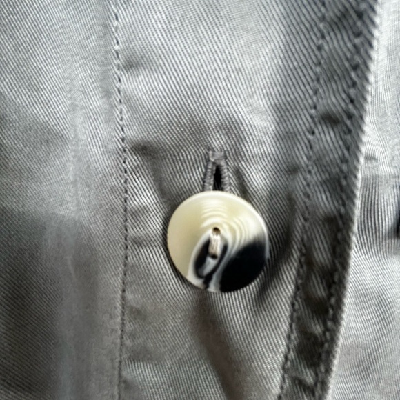 Nicole Miller Button Down Long Sleeve womens size XL Khaki - Picture 3 of 9